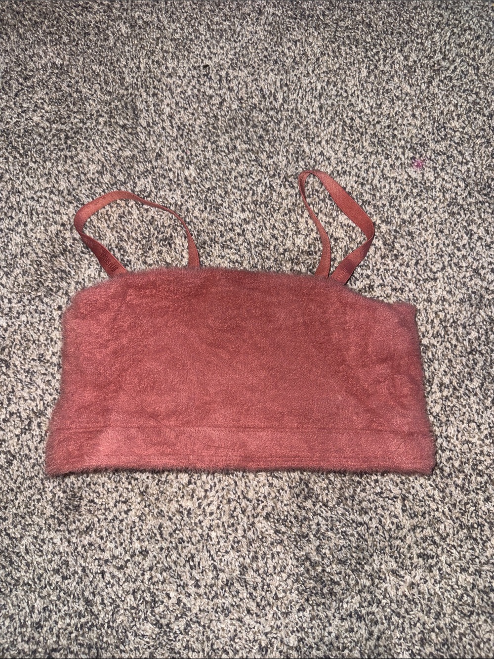 Gymshark Coral Colored Fuzzy Camisole Tank